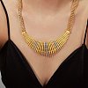 Chunky with Cubic Zirconia Necklaces NJEW-Q322-02G-1