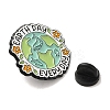 THERE IS NO PLANET Flower Plant Earth Alloy Enamel Pin Brooch JEWB-B014-02C-3