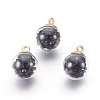 Transparent Glass Bottle Pendants LS-GLAA-L018-04-1