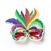 Felt Brazil Carnival Eyeglasses Frame Decoration AJEW-G044-01B-1