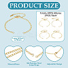 8Pcs 4 Styles Brass Chain Bracelets Making AJEW-TAC00067-4