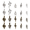 40 Pcs 10 Styles Alloy Pendants FIND-BT0001-01-2