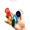Metal Big Pendant Decorations HJEW-PW0001-016D-2