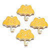 Rack Plating Alloy Enamel Pendants ENAM-T011-191A-1