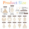 DIY Geometry Earring Making Kit DIY-TA0005-46-3