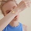 7Pcs 7 Styles Rack Plating Brass Micro Pave Clear Cubic Zirconia Fold Over Clasps KK-FH0004-70-7