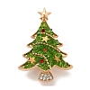 Christmas Alloy Rhinestone Lapel Pins for Backpack Clothes JEWB-C052-01A-KCG-2