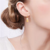 925 Sterling Silver Hoop Earrings JE885C-4