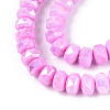 Anti-Tarnish Electroplate Glass Beads Strands LS-GLAA-T025-8mm-11G-3