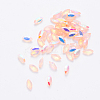 Transparent Resin Rhinestone Cabochons MRMJ-T047-14B-2