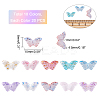 200Pcs 10 Colors Transparent Spray Painted Glass Beads GLAA-PH0001-41-5