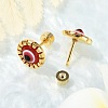 Evil Eye Glass Ear Fake Plugs EJEW-H105-27G-4