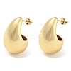 304 Stainless Steel Stud Earrings for Women LS-EJEW-H102-02G-1