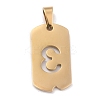 Ion Plating(IP) 304 Stainless Steel Pendants STAS-O127-D03-2