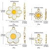8Pcs 4 Styles Alloy Enamel Charms ENAM-YW0003-11-3