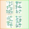 4PCS 2 Styles PVC Stickers Dazzling Color Window Stickers 3D Laser Mushroom Electrostatic Glass Window Stickers JX827A-2