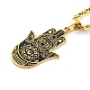 304 Stainless Steel Enamel Necklaces NJEW-Q338-02G-3