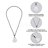 4Pcs Resin Imitation Gemstone Maitreya Buddha Pendant Necklace NJEW-FI0001-62B-4