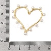 Hollow Brass ABS Imitation Pearl Pendants KK-K419-10G-3