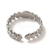 304 Stainless Steel Open Cuff Ring RJEW-C068-08P-3