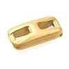 Ion Plating(IP) 304 Stainless Steel Slide Charms STAS-B075-37G-I-2