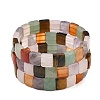 Natural Mixed Stone Stretch Bracelets BJEW-F406-B30-1