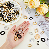 SUPERFINDINGS 240Pcs 6 Style Opaque Spray Painted Acrylic Linking Rings OACR-FH0001-037-3