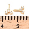 Brass Micro Pave Cubic Zirconia Charms KK-H538-19C-G-3