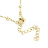 Brass Pendants Necklace NJEW-B101-02G-01-3