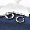 Tarnish Resistant 201 Stainless Steel Hoop Earrings LS-X-MAK-R021-15mm-2