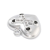 Brass Micro Pave Clear Cubic Zirconia Pendants ZIRC-I067-01B-2