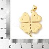 Brass Micro Pave Cubic Zirconia Pendants KK-U053-23G-3