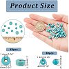 120Pcs 2 Styles Synthetic Turquoise Beads G-NB0003-94-2