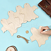 Halloween Theme Unfinished Wood Pendant Decorations HJEW-WH20003-47B-4