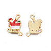 Rack Plating Alloy Enamel Pendants LS-X-ENAM-N055-127-3