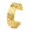 Ion Plating(IP) 304 Stainless Steel Cuff Bangles for Women BJEW-B104-11G-1