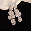 Silver Needle Silver Earrings Fashion Metal Earrings Simple Design Earrings TV7290-3-1