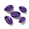 Baking Paint Cowrie Shell Beads SSHEL-M023-01G-1