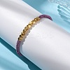 Polyester Cord Braided Bead Bracelets for Women BJEW-L698-01G-01-1