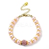 Glass Imitation Pearl Beaded Bracelets for Women BJEW-JB10034-02-1