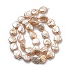 Natural Baroque Keshi Pearl Beads Strands PEAR-P064-08F-05D-3