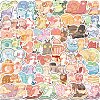 50Pcs Snail PVC Waterproof Self-Adhesive Stickers PW-WG70218-01-2