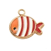 304 Stainless Steel Enamel Pendants STAS-R169-04A-G-1