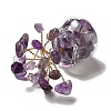Natural Amethyst Chips Tree Decorations DJEW-Z007-02G-2