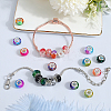 160Pcs 16 Colors Resin European Beads DIY-SC0026-25-4