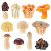 22Pcs 11 Styles Resin Vase Miniature Mushroom Ornaments RESI-CN0001-01-1