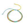 Multi-strand Fibre Wax Threads Braided Bracelet GN8006-6-1