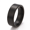 Ion Plating(IP) 304 Stainless Steel Plain Band Finger Ring for Men Women RJEW-E062-A01-06EB-1