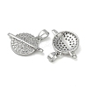 Brass Micro Pave Cubic Zirconia Pendants KK-U045-12P-2