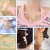 144G 12 Colors Transparent Glass Bead Caps GLAA-YW0005-26-6